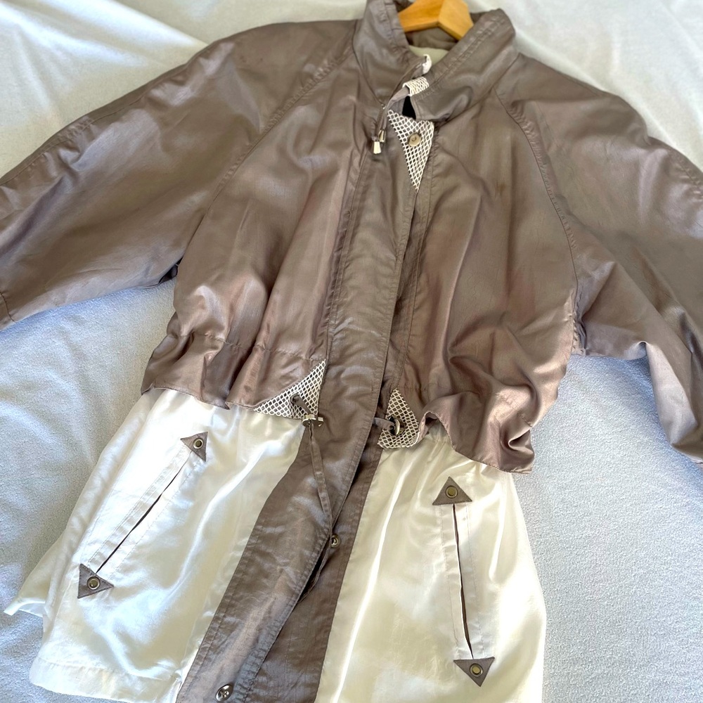 Fashion utility jacket | Champagne and cream color